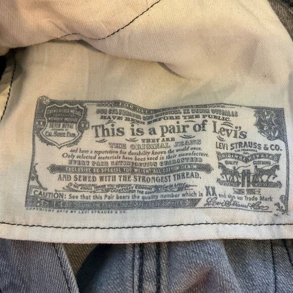 Levi’s 501's Jeans Gray Men’s Size 40x32 Button Fly - Picture 7 of 11